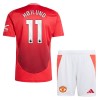 Original Trikotsatz Manchester United Hojlund 11 Heimtrikot 2024-25 Für Kinder